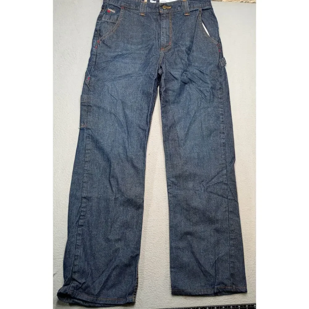 LAPCO FR Flame Resistant Denim Work Pants Men 34x32 Utility Carpenter Oilfield